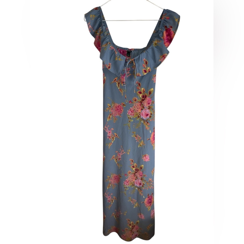 Wild Fable Blue Floral Maxi Dress Size Small NWT